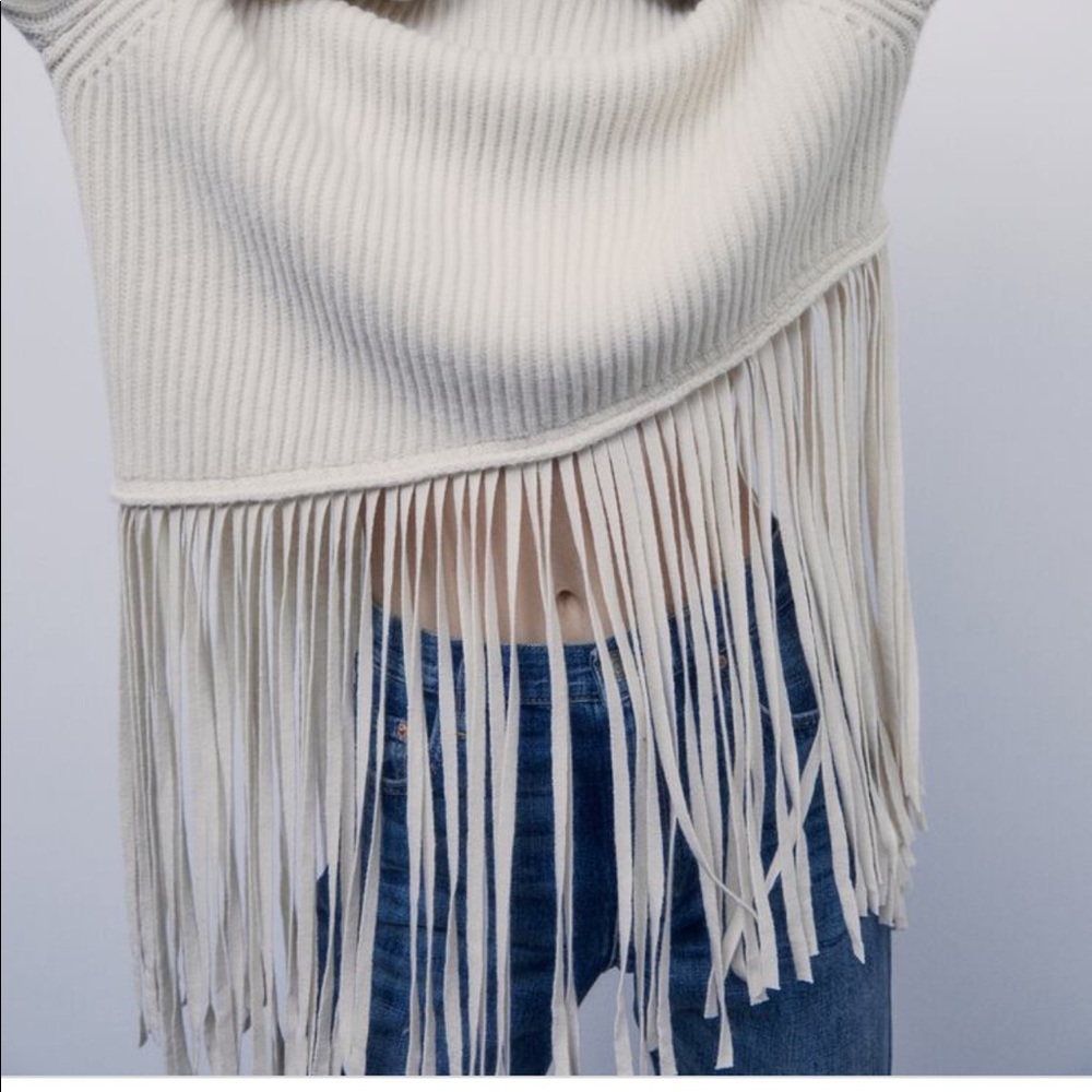 Zara Fringe Sweater